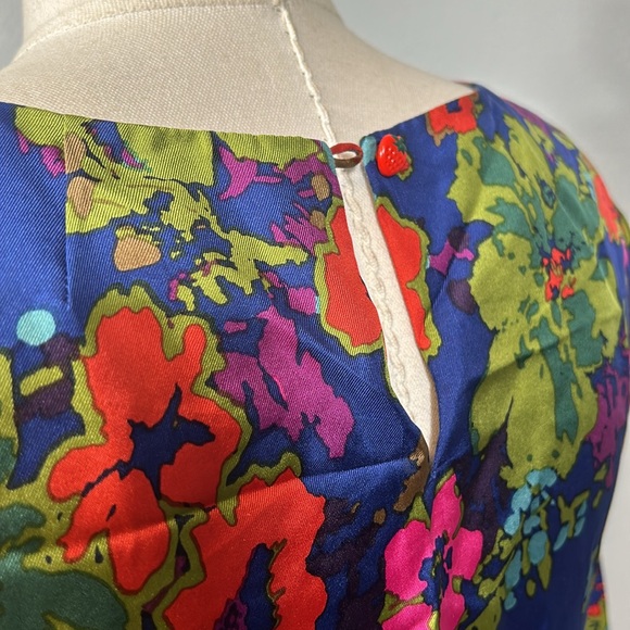 J. Crew Jules Silk Dress in Ashbury Floral Size 0- gently used - Picture 8 of 15